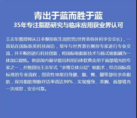 3月10、27、28日，世界吸脂勝者王志軍來了！